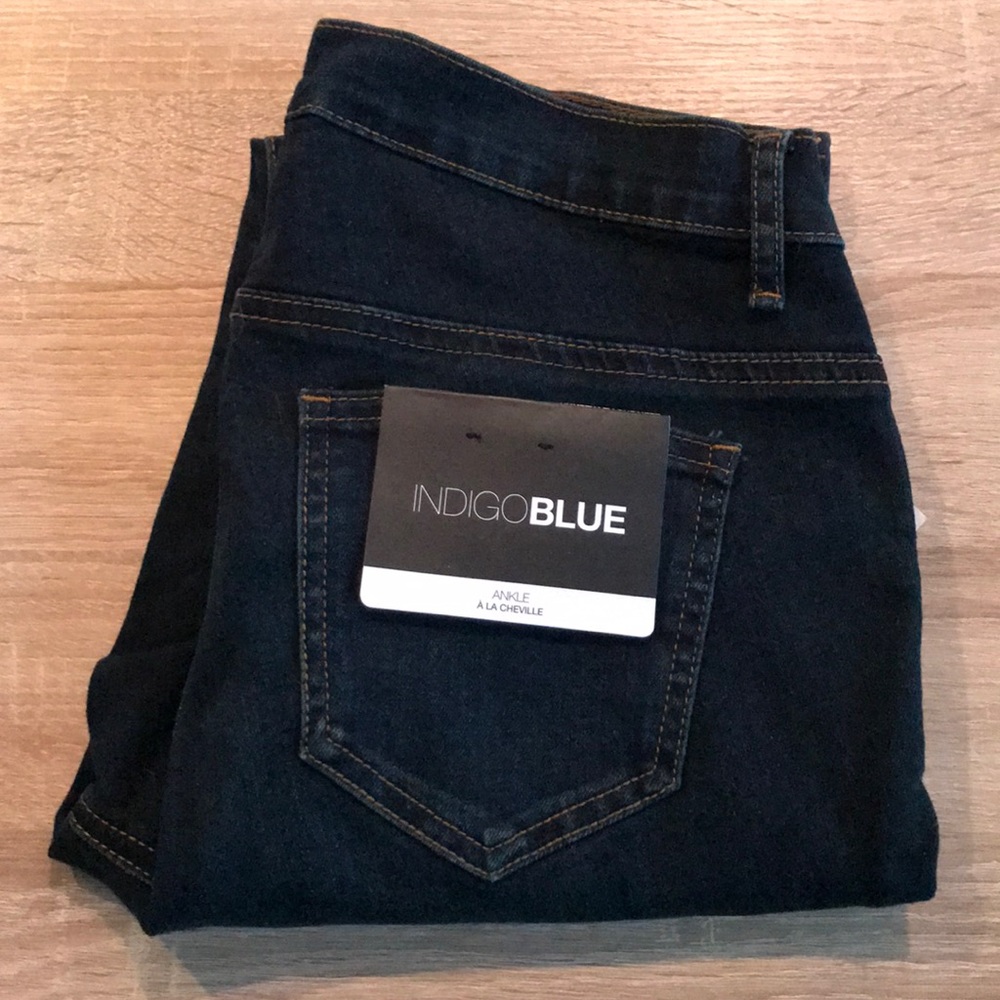 Maternity Dark Jeans Indigo Blue Motherhood